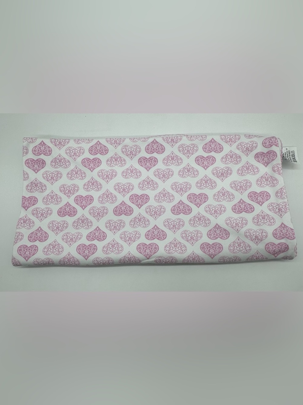 Kissy Kissy Pima Cotton Swaddle Blanket in Heart Print